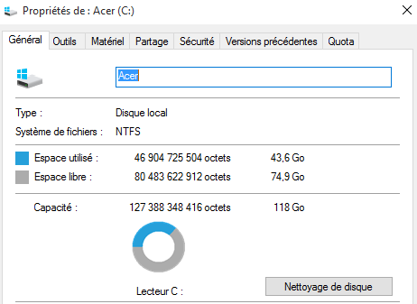 windows toujours aussi mauvais.